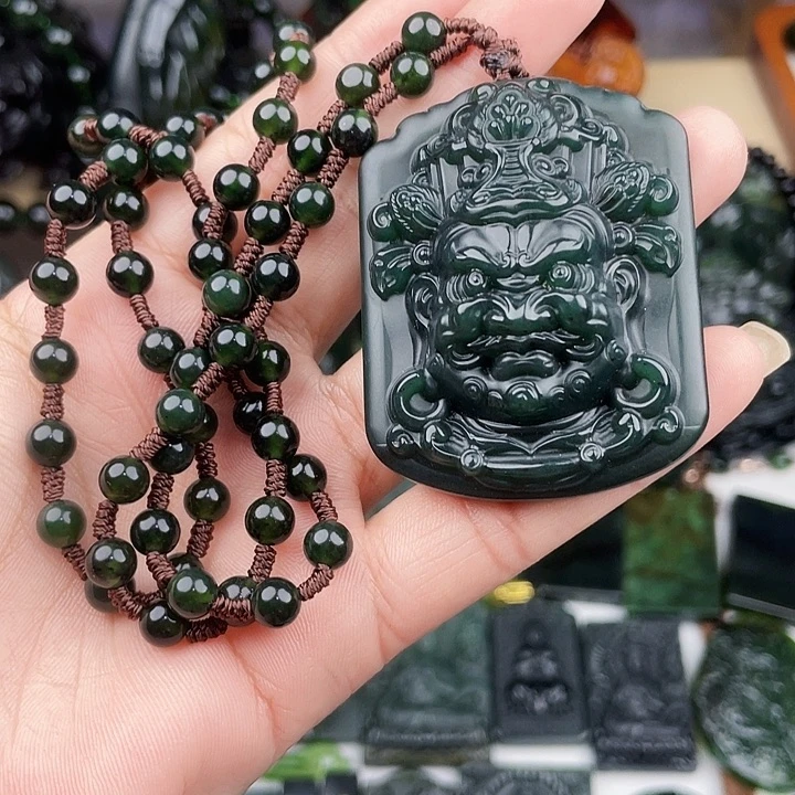 蛇纹石玉未镶嵌手串泰山玉精品财神