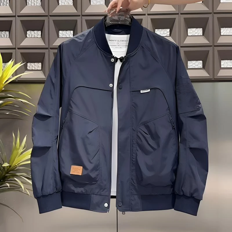 春秋季潮牌美式工装飞行夹克棒球服男美式高级感痞帅宽松百搭外套