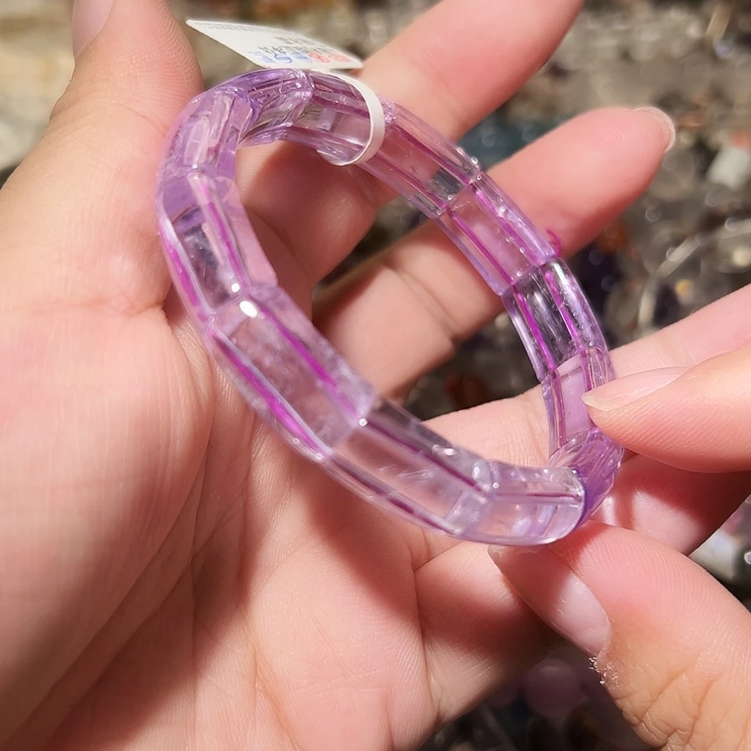 水晶手链未镶嵌玻利维亚紫水晶手牌