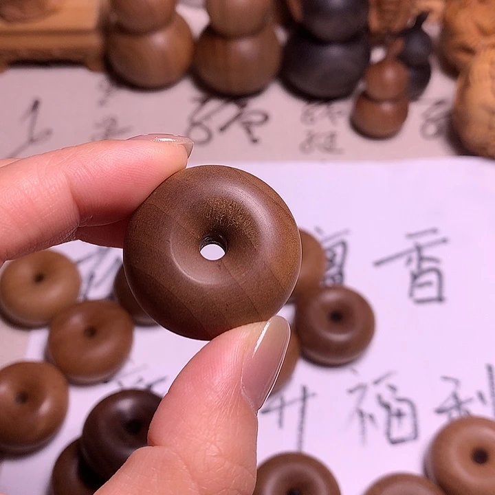 檀香木小平安扣全品