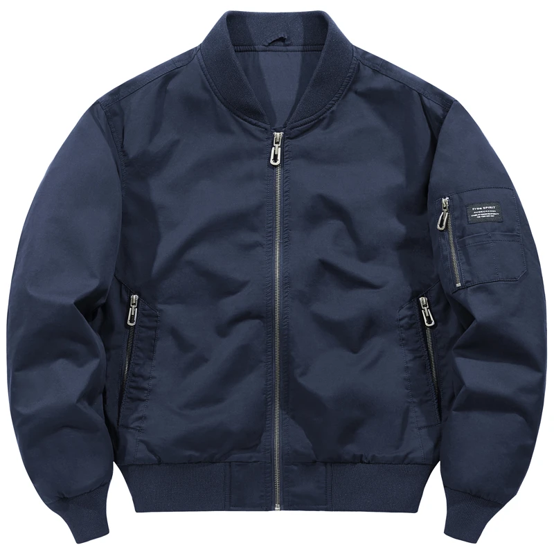 费达基卡潮牌飞行员夹克男士春秋季新款宽松大码潮流休闲工装外套