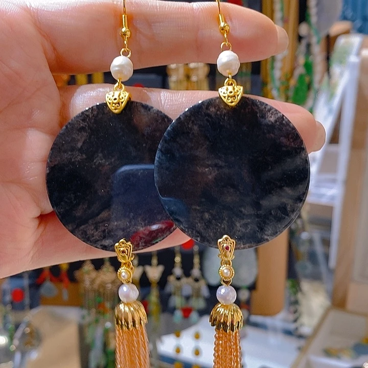 翡翠未镶嵌耳饰翡翠