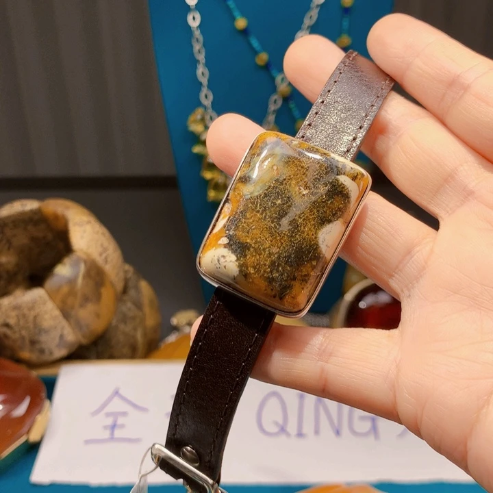 手链琥珀未镶嵌波兰设计款琥珀蜜蜡