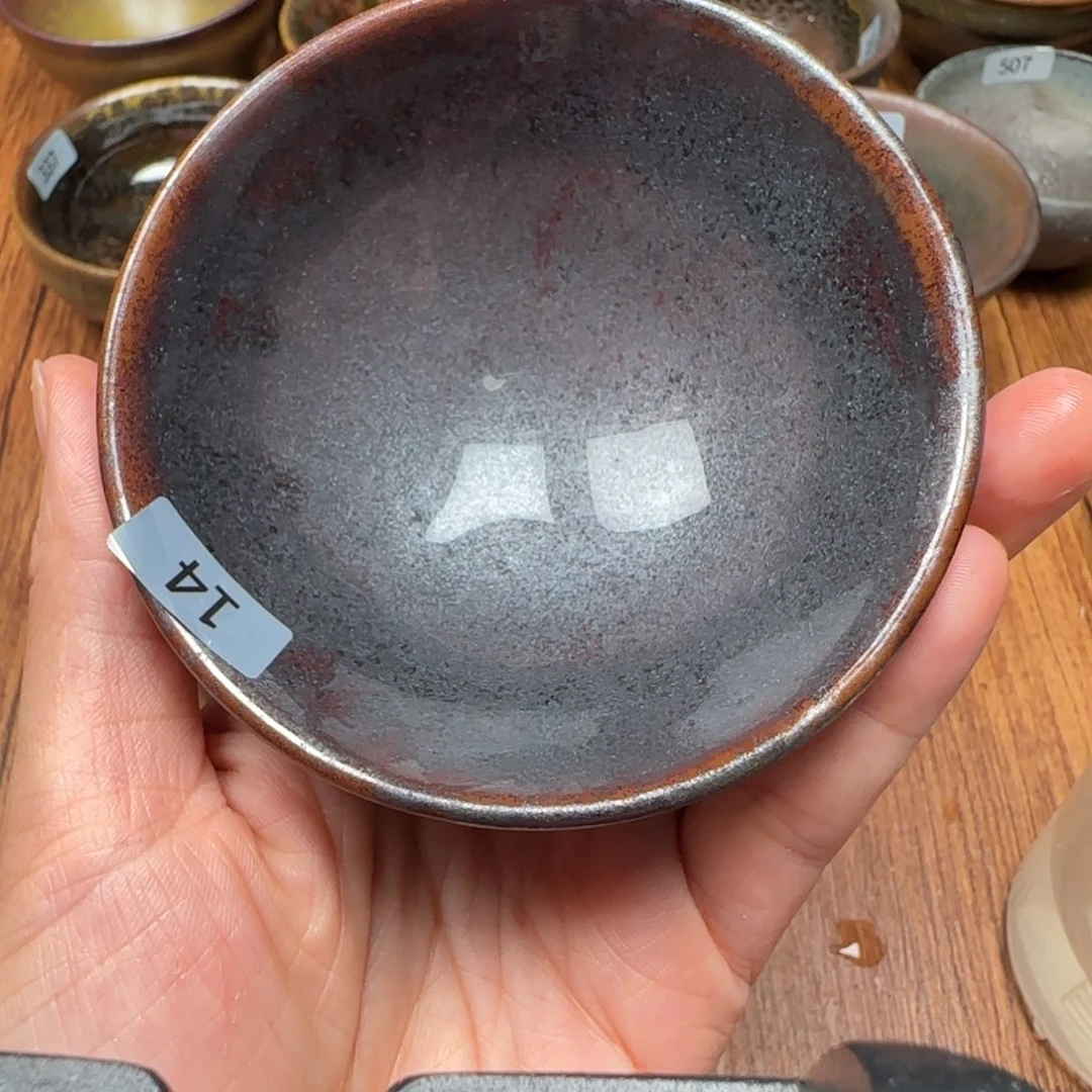 柴烧建盏茶盏茶杯14