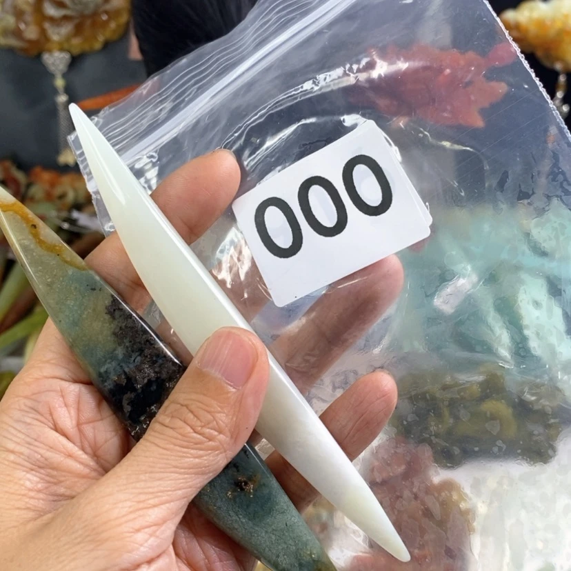 【闪购商品】岫玉发饰未镶嵌馨**C