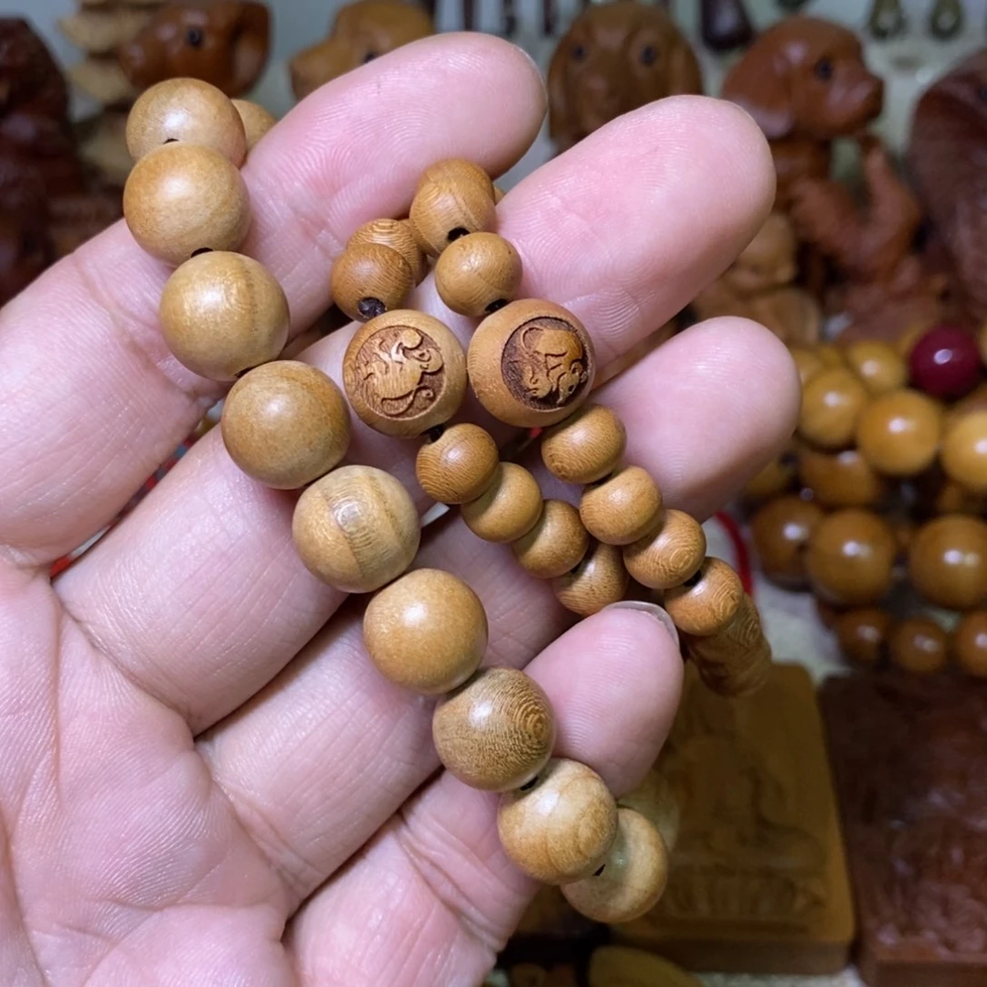 木1.2桃木手串加猴和鼠…….