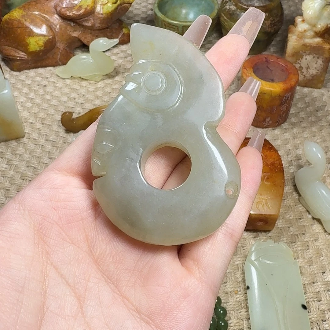 白玉菩提吊坠挂件