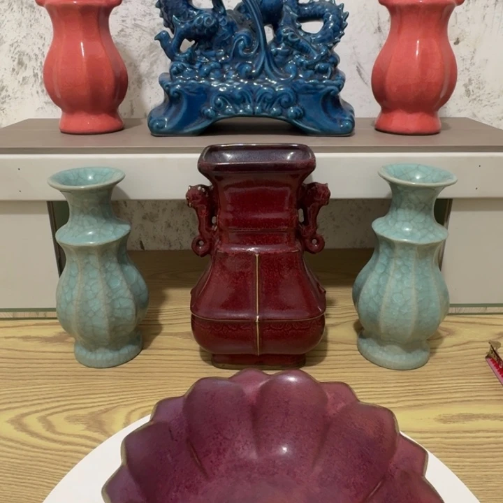 瓷片手工制作陶瓷摆件