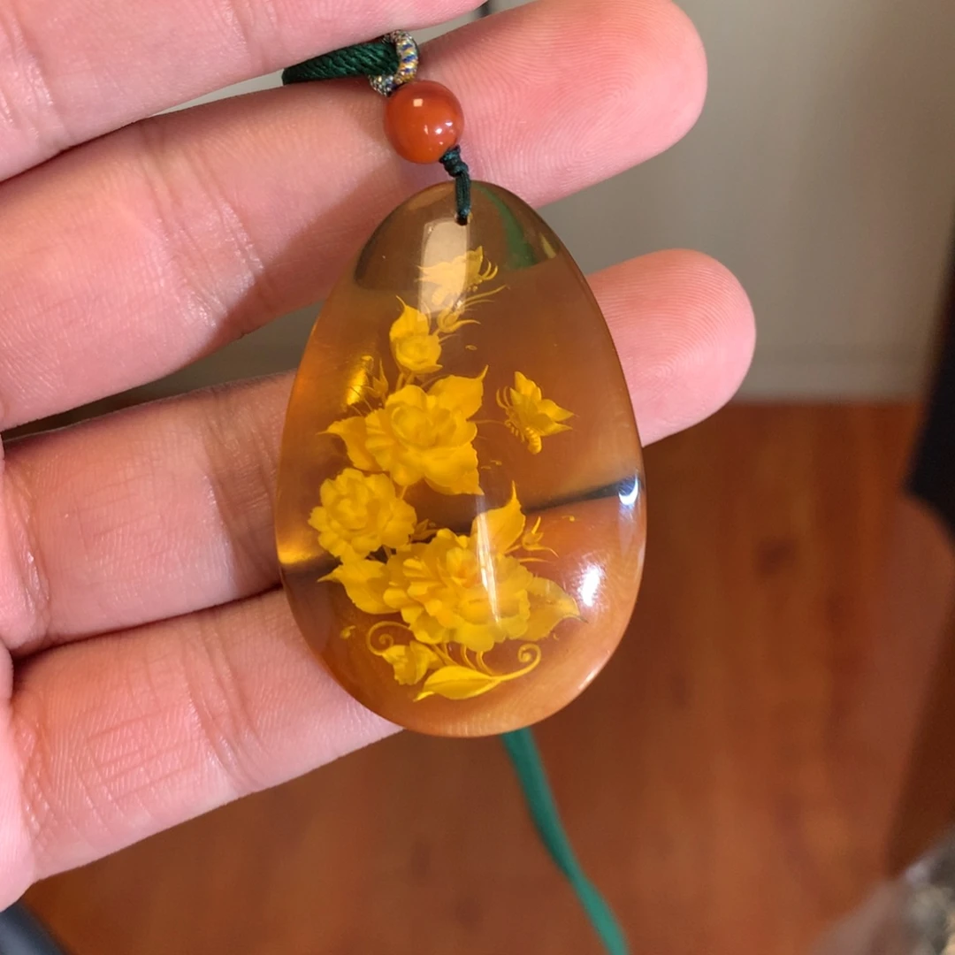 琥珀吊坠(不含链)未镶嵌