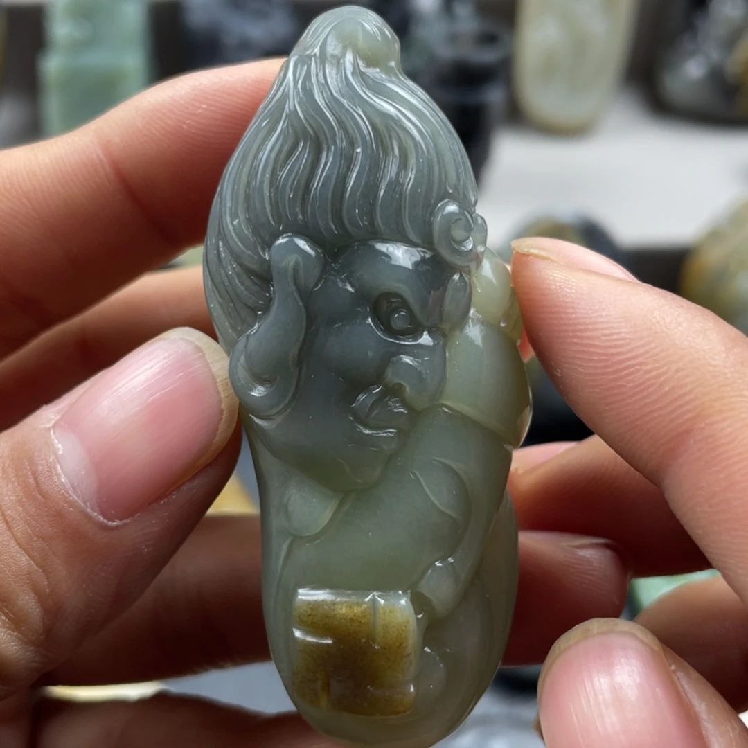 和田玉未镶嵌挂件