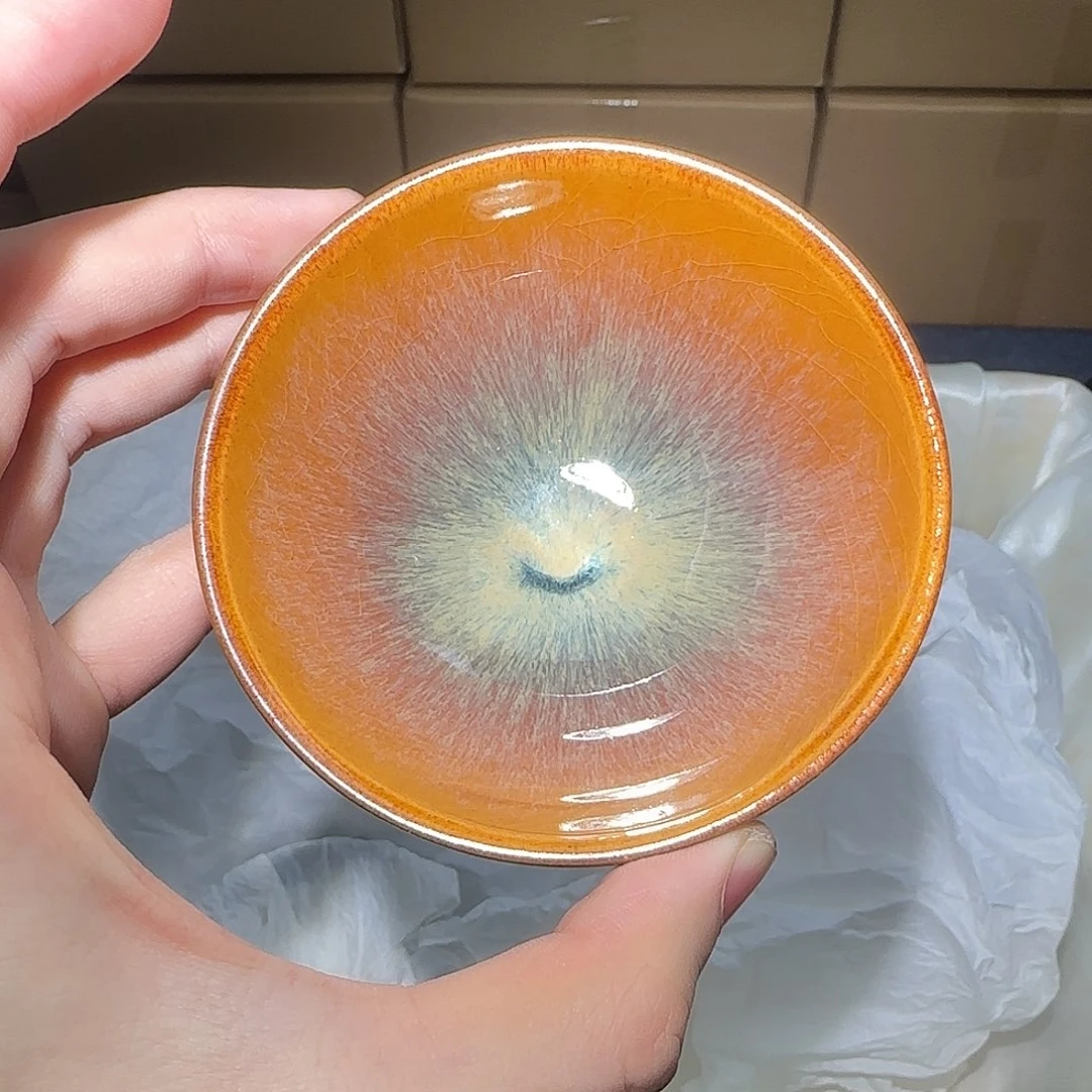 茶盏微瑕建盏，介意勿拍