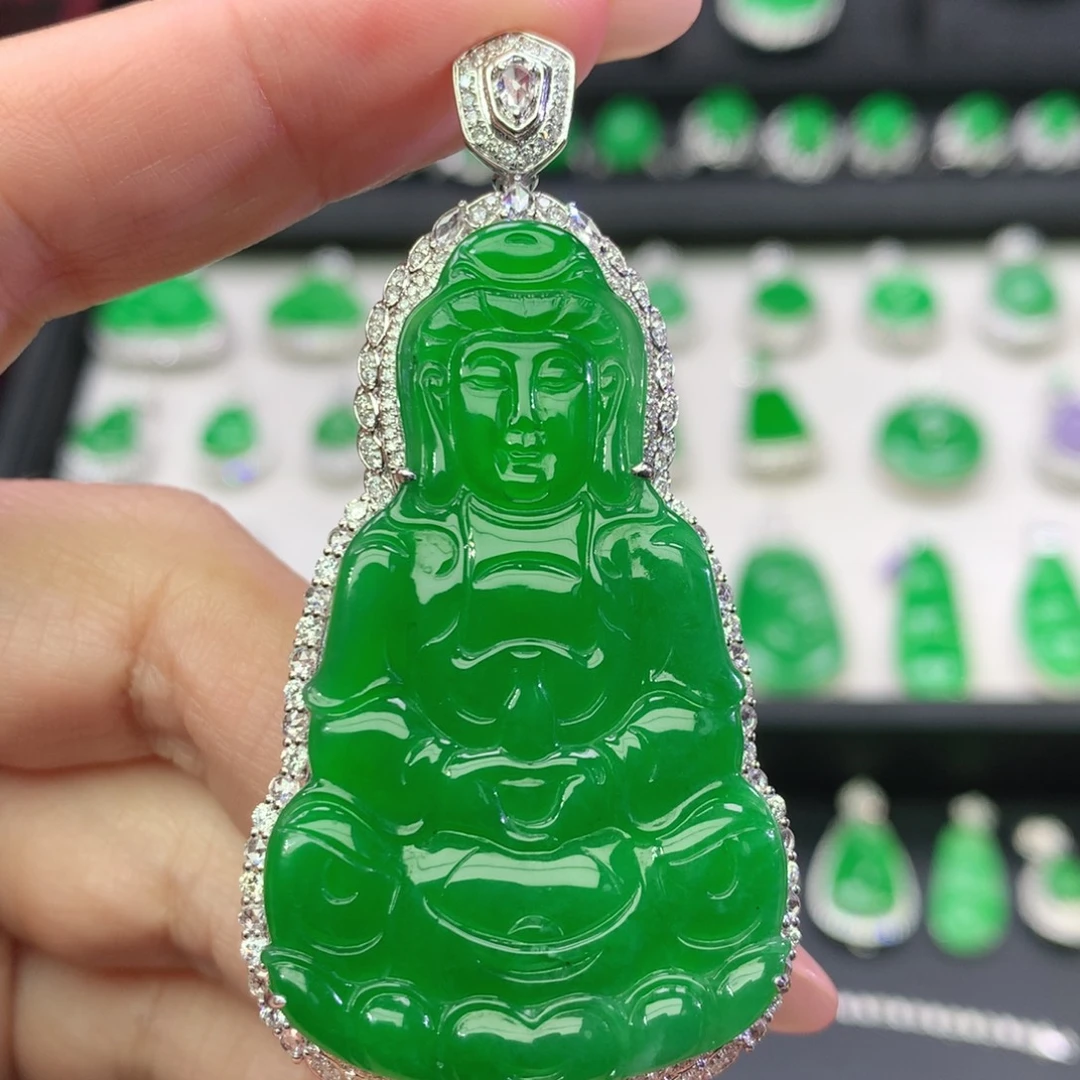 翡翠未镶嵌吊坠(不含链)