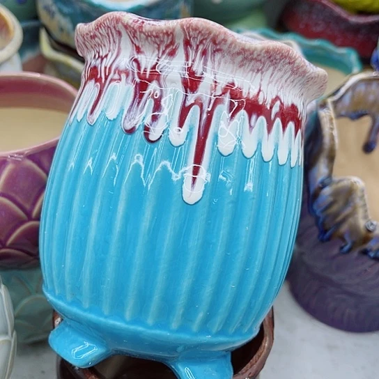 多肉绿植陶瓷花盆9.9包邮