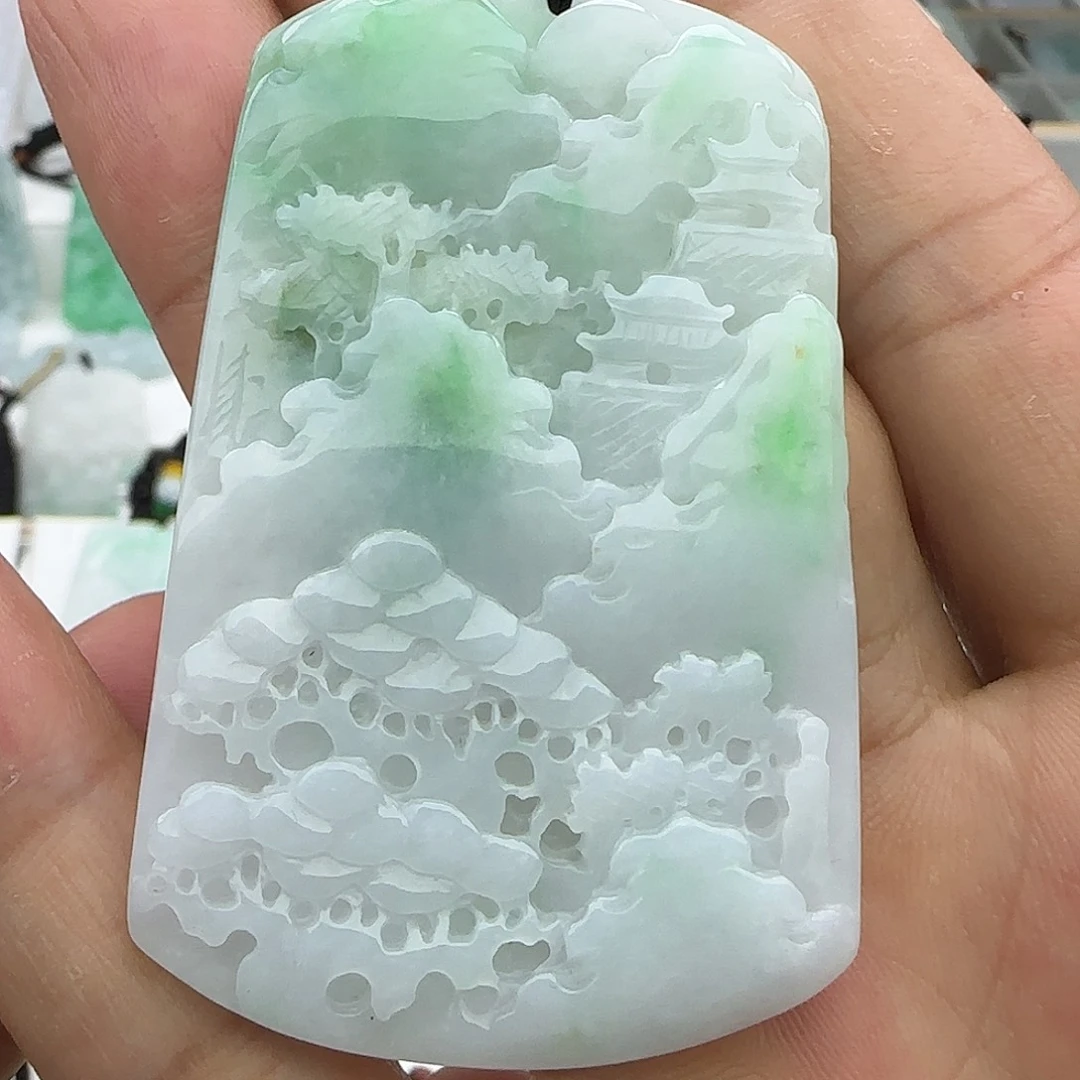 翡翠未镶嵌颈饰翡翠