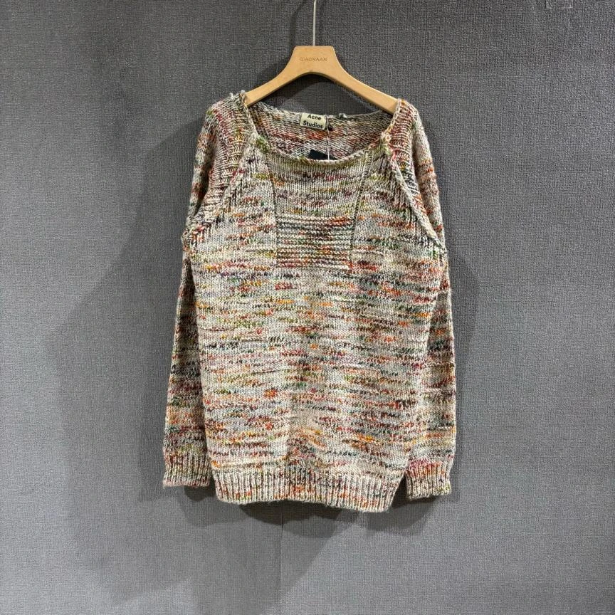 未使用 Acne studio （pm）混色粗针织毛衣 全新带吊s码/1959