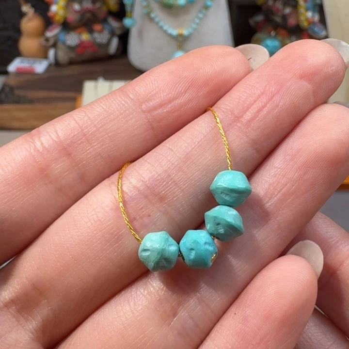 绿松石未镶嵌百香籽