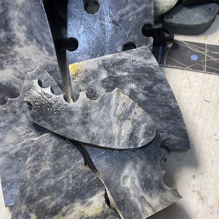 透闪石质玉珠宝半成品未镶嵌坏*叔