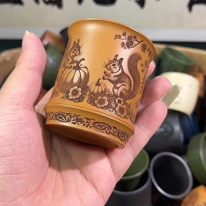 茶杯紫砂全手工紫砂主人杯
