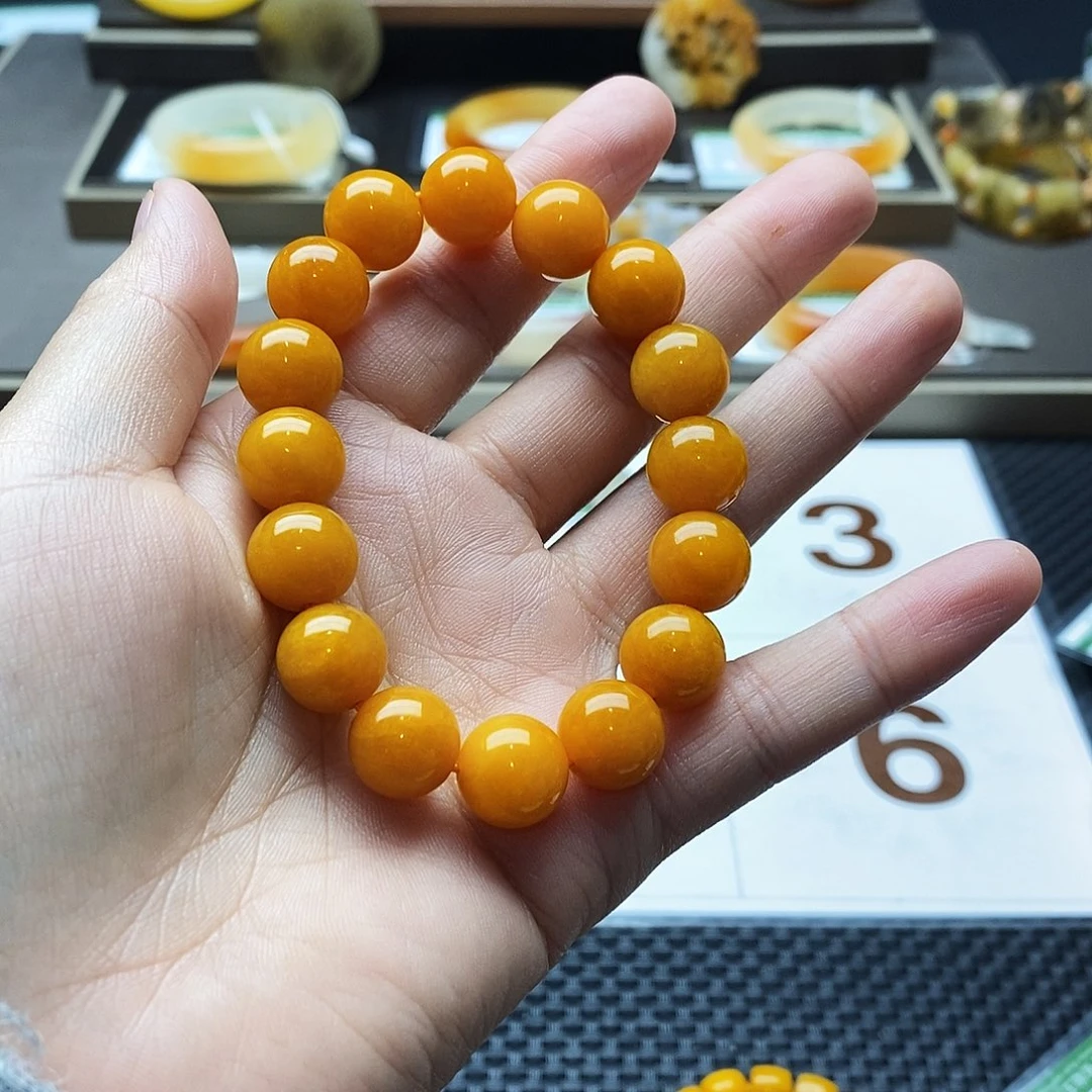 石英质玉（黄龙玉）未镶嵌手镯