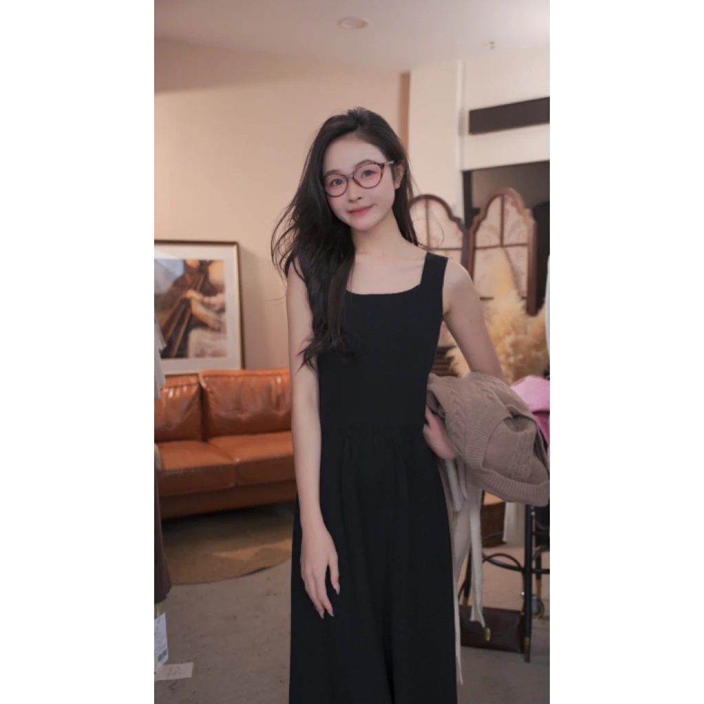 【清清】法式气质秋冬时尚别致连衣裙LXN32050