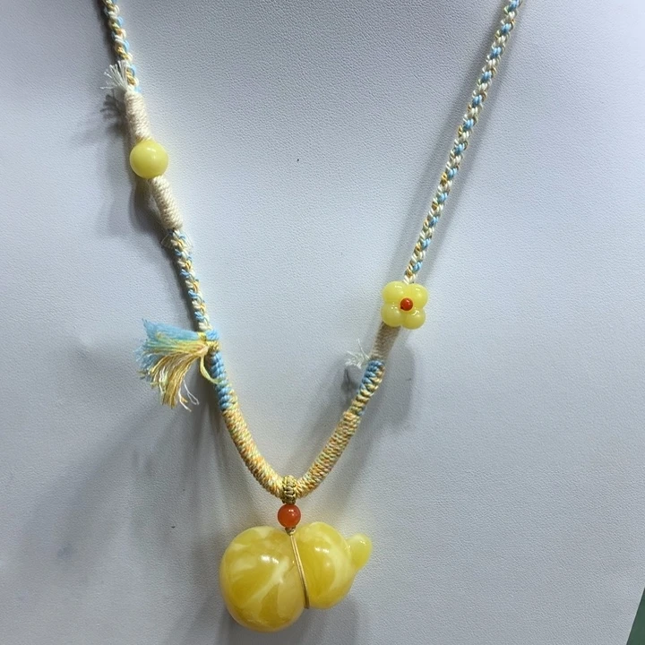 蜜蜡颈饰未镶嵌吊坠