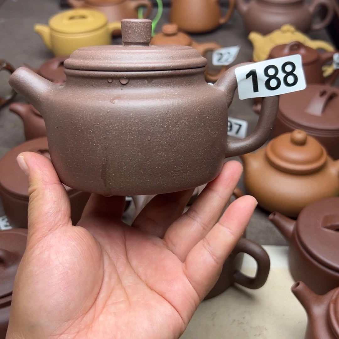 茶壶紫砂紫泥半手工300cc左右