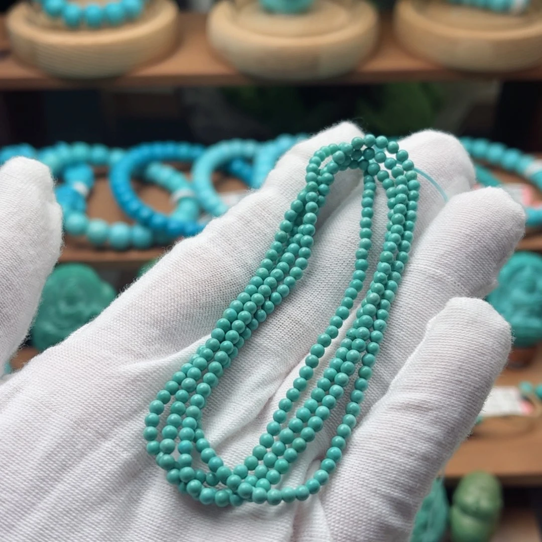 未镶嵌绿松石小米链