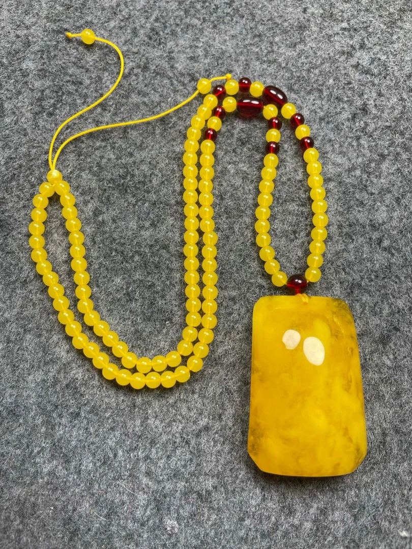 【闪购商品】60mm俄罗斯新密珠毛衣链款面包平安无事牌服饰配件商品