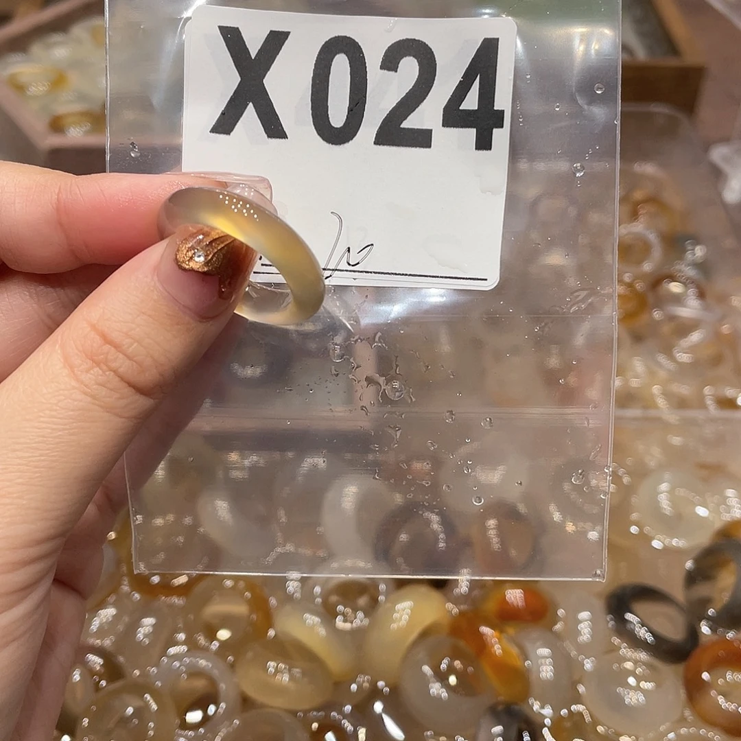 玛瑙/玉髓未镶嵌戒指024