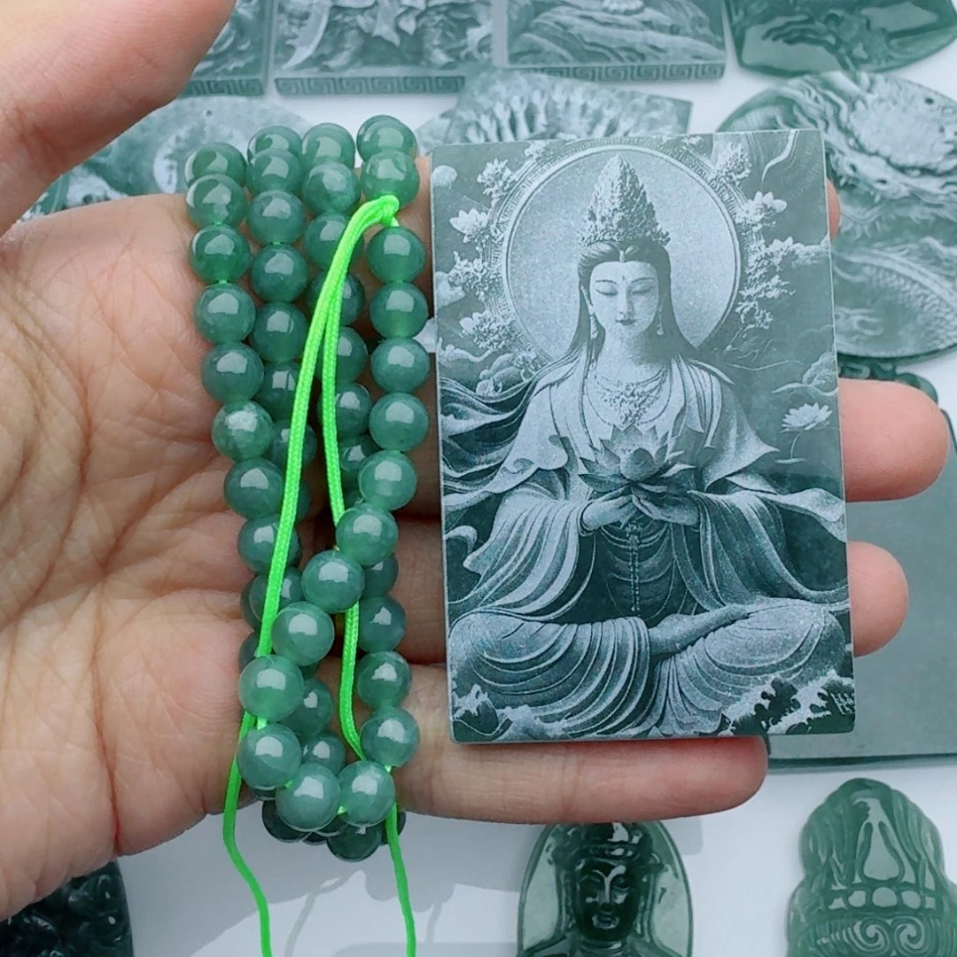 翡翠未镶嵌颈饰多样性发货天然A货翡翠