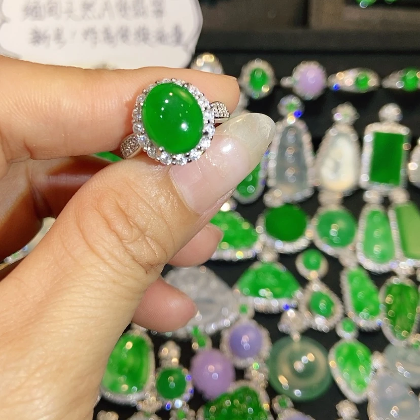 【闪购商品】翡翠戒指未镶嵌天然翡翠