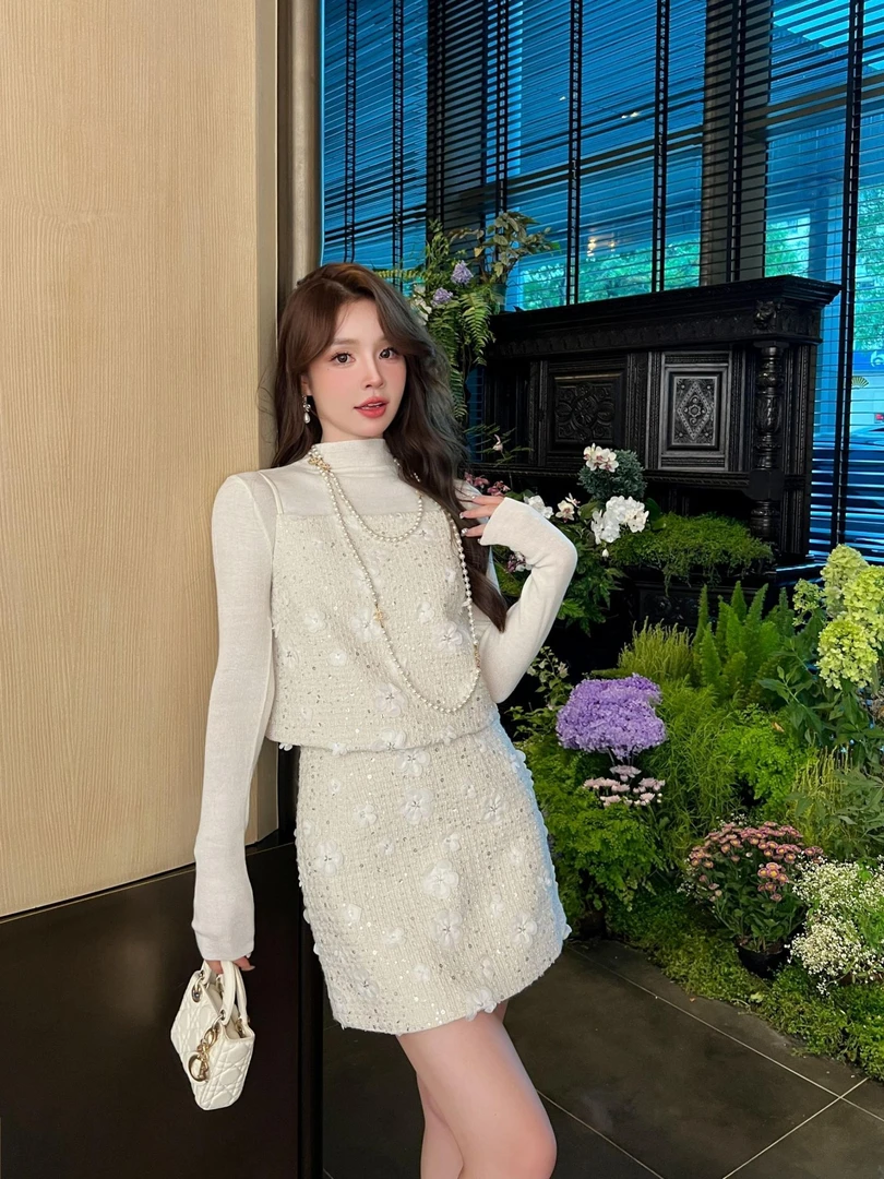 杨杨 MI2-时尚气质短裙套装A3436