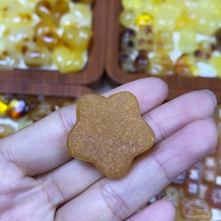 吊坠橄榄核原皮大星星