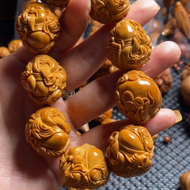 橄榄核吊坠用****微上色