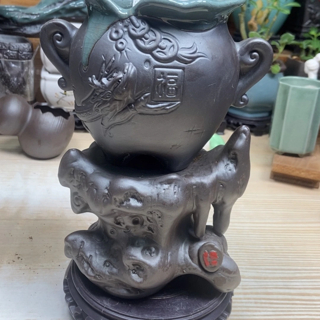 瓷片陶瓷花盆陶瓷艺术