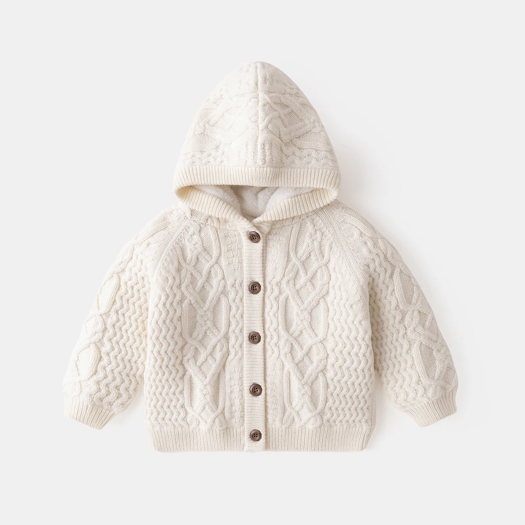 嘟嘟家女宝可爱冬季毛衣儿童戴帽针织衫BGC203DMY328