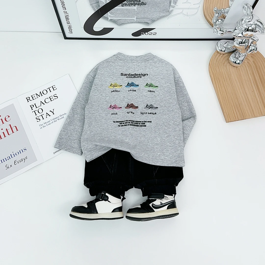 男童长袖T恤2025秋新款秋装儿童秋冬打底衫 HS25107 悠悠童话童装