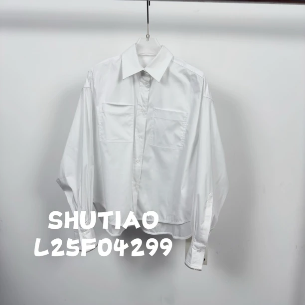 【SHUTIAO】2025夏季：新款小众设计款衬衫L25F04299