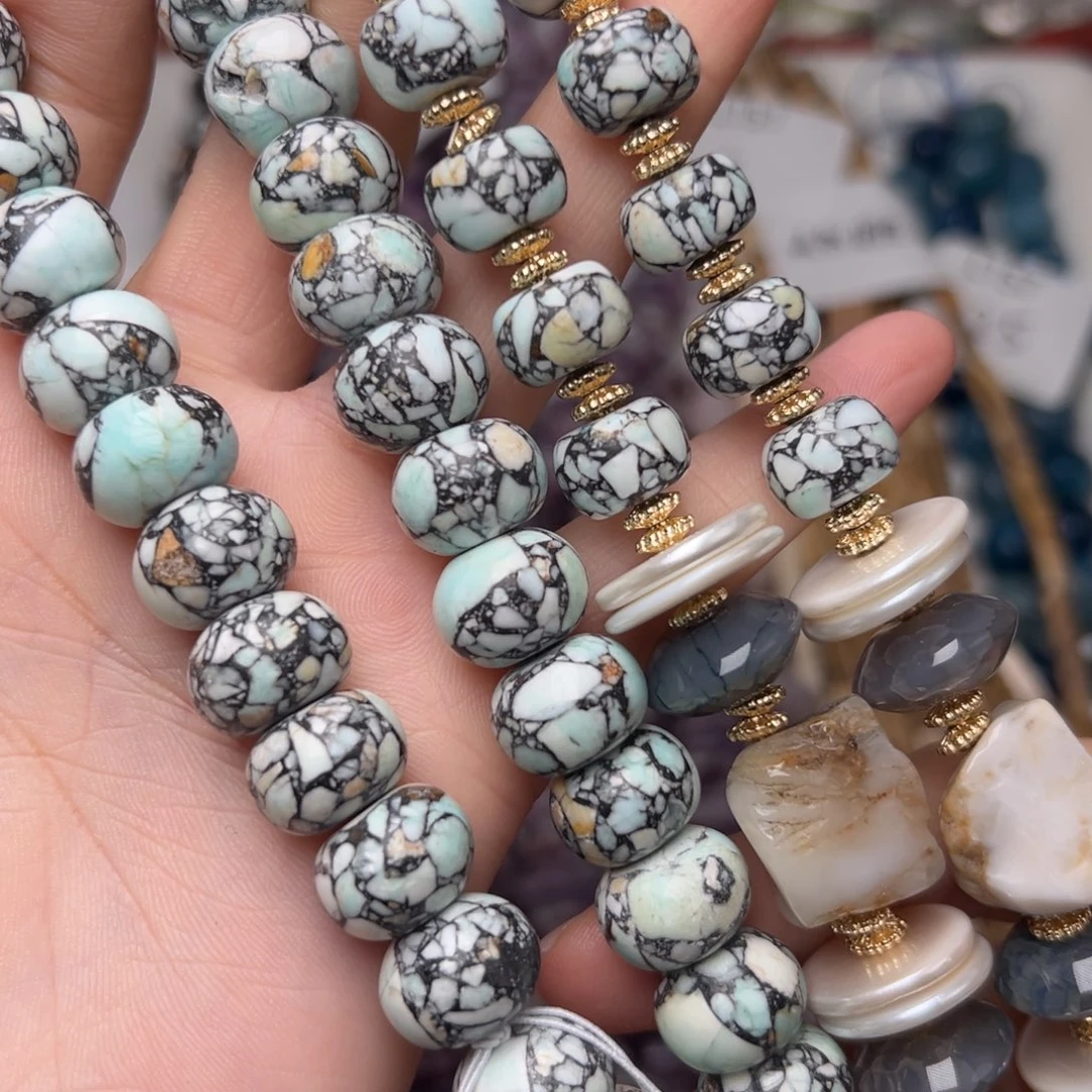 玛瑙/玉髓合金珠宝半成品L218。14mm帝王石椭圆一条