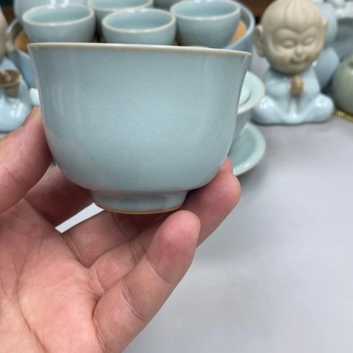瓷醉*客天青色赵琳老师铃铛杯