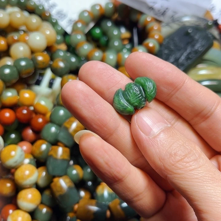 和田玉（碧玉）手链未镶嵌