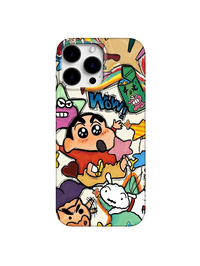 蜡笔小新适用于苹果16/15/14/13/12ins个性手机壳