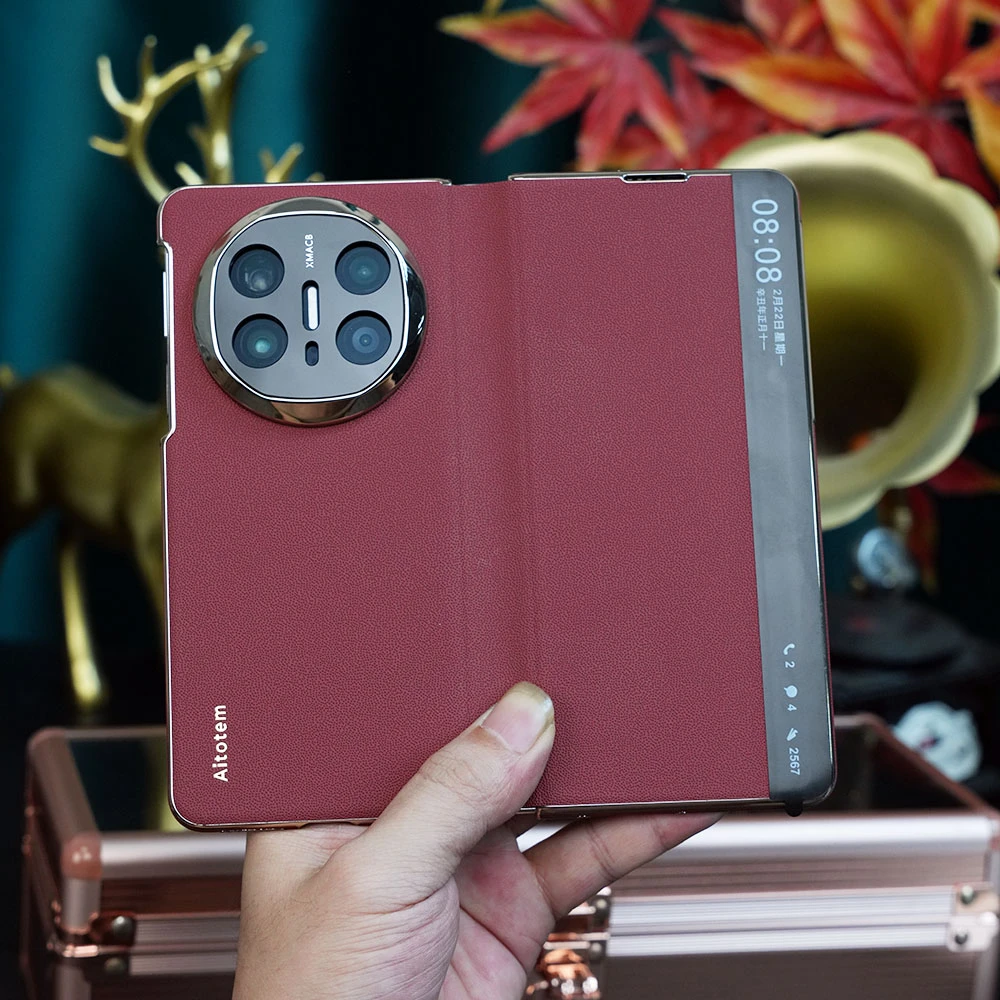 【新升级全包防护】适用华为MateX6磁吸翻盖皮套手机壳商务MateX5男