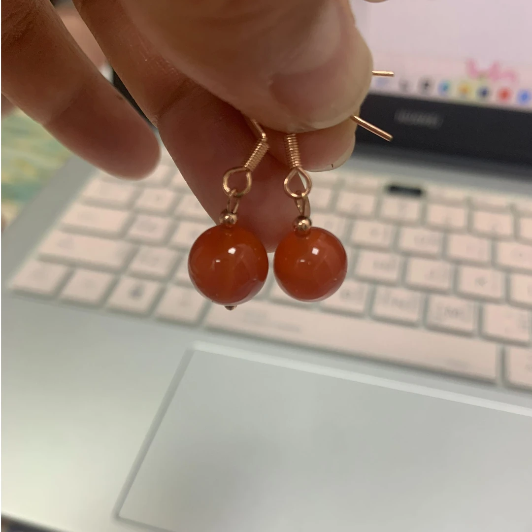 铜合金玻璃耳饰 耳环气质耳饰耳钩高级时尚百搭简约精致镶嵌精美