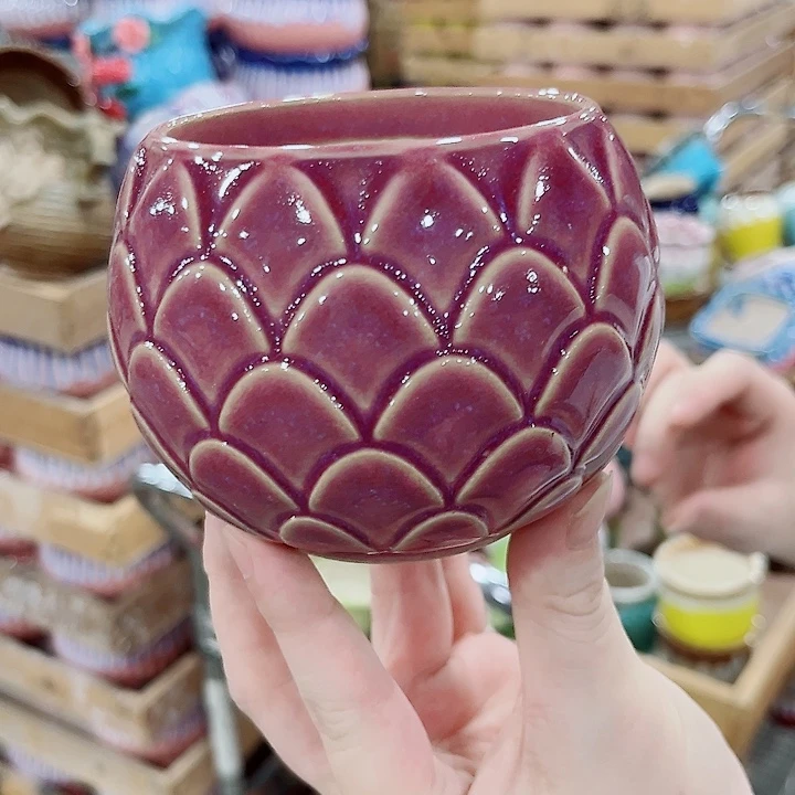 有孔.凑单10元陶瓷花盆发货！