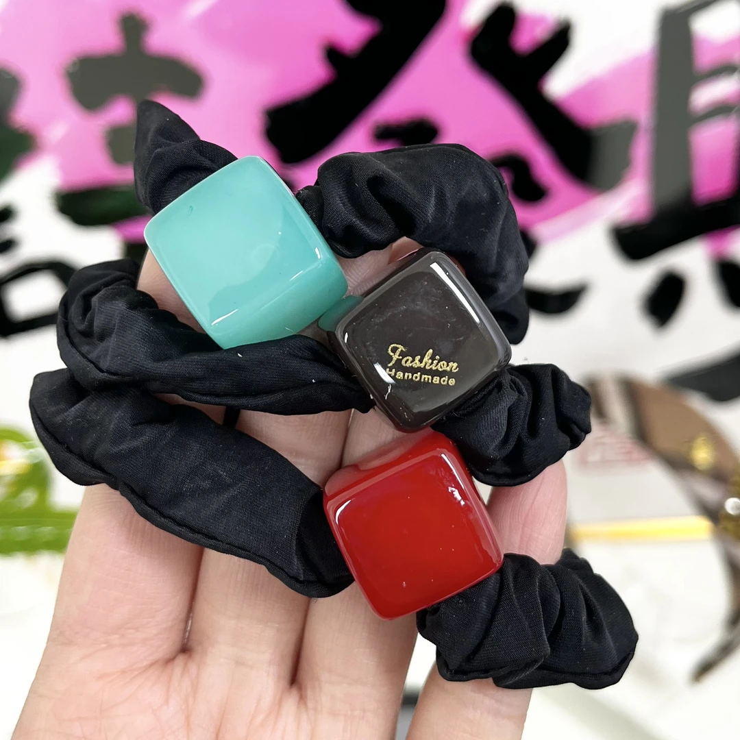 L712方块三条装面膜圈发圈马尾发圈头绳头饰