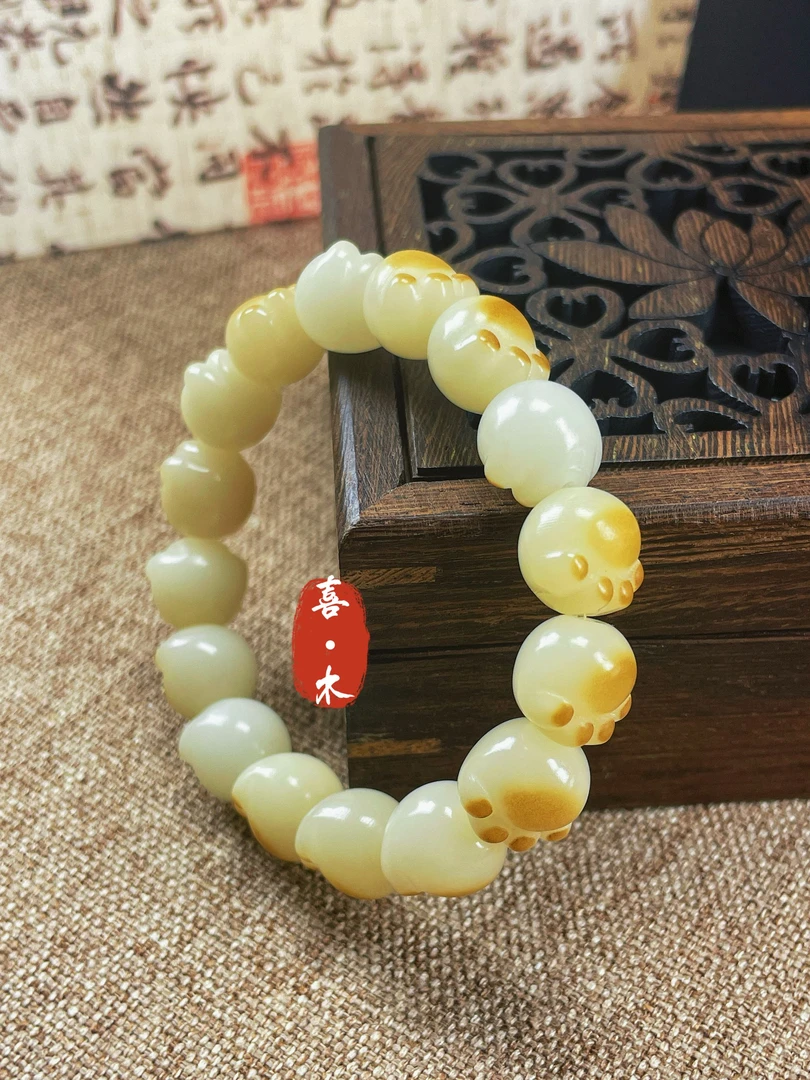 【喜木原创】天然菩提猫爪手串手链