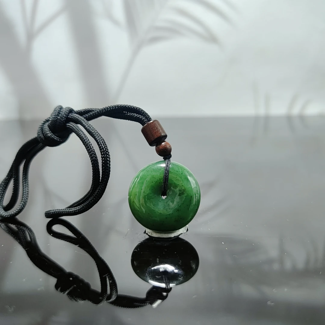 N和田玉碧玉平安扣吊坠0692