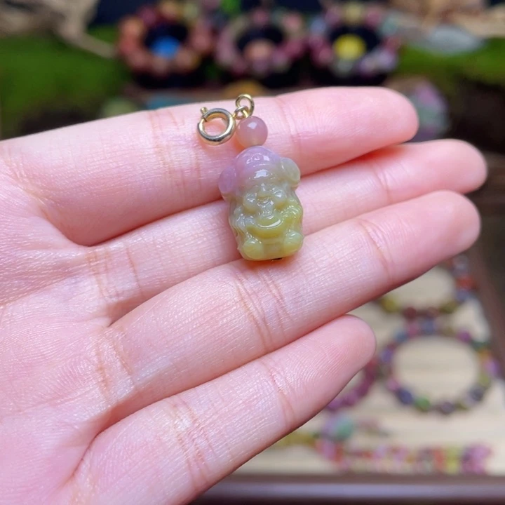 玛瑙/玉髓合金珠宝半成品盐源玛瑙小财爷