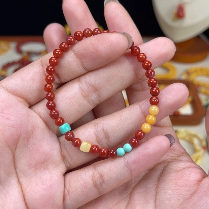 南红玛瑙未镶嵌手链南红